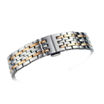 19 mm Le Locle seeria T006407A T006408A T006407.408 seeria kellarihm, tahke roostevabast terasest k&auml;ev&otilde;ru meessoost rihm K&auml;epael T006 jaoks T006-19mm roosa kuldne v&auml;rv/h&otilde;be