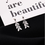 ANENJERY Simple Exquisite Leaves Stud K&otilde;rvar&otilde;ngad Naistele S&uuml;gises Atmosf&auml;&auml;r Tutid K&otilde;rvar&otilde;ngad Ehted Igap&auml;evane pidu h&otilde;be