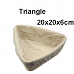 Rootangist leivakorv Naturaalne ovaalne rotangist vitstest taignast fermentatsiooniga leivakorv Triangle 20X20X6