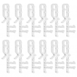 Plastikust ruloode klambrid Varjatud disainiga plastakna rulooklambrid Lihtne paigaldada rulookardina vahetusklambrid ruloo kanali kate