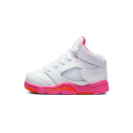Air Jordan 5 Retro TD Pinksicle Beebi tossud Valge Ohutusoranž 725172-168 23.5
