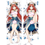 Dakimakura Genshin Impact Nilou padjakate Kallistav kehapadja padjap&uuml;&uuml;r Otaku kogu keha padjap&uuml;&uuml;r Kodu voodipesu sisustus A 40x120cm Peachskin gray