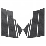 8 tk auto samba postid, ukse trimmi katte kleebised Mazda Axela 2019 2020 2021 2022 2023 s&uuml;sinikkiust v&auml;limuse kujundamise tarvikutele