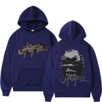 R&auml;ppar Cactus Jack Utopia Print kapuuts Unisex Naiste Trend Vintage Kapuutsiga dressipluusid Mood Hip Hop Suured kapuutsid T&auml;navar&otilde;ivad 3XL black