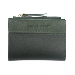 V&auml;ike rahakott, l&uuml;hike sile t&otilde;mblukuga krediitkaardihoidja must