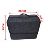 Car Trunk Organizer net pocket handbag holder Soft Woolen Felt Storage box Bag Cargo Tools Tidying Package Blanket Tool Automobi 30CM