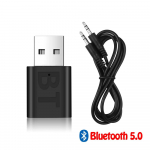 Bluetooth 5.0 helivastuv&otilde;tja Mini USB 3,5 mm pistikupesa AUX heli automaatne MP3 muusika dongle adapteri saatja juhtmevaba klaviatuuri FM-raadio k&otilde;lari jaoks