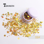 TEAYASON Harajuku Zima Malun Euroopa ja Ameerika stiilis lasersequins, Bright Powder Beauty Makeup Music Festival Makeup 01