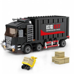 Creative City Scene seeria ehitusplokk k&uuml;lmutuskastiga veoauto transpordivahend EST veoauto mudeli kokkupanek auto m&auml;nguasjad poistele