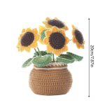 1 pakk, ingliskeelne juhendiraamat, lilleline suur potiornament, villase niidi heegeldatud materjali pakk