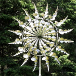 Aiakaunistused Metalltooted Creative Windmill valge