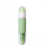 Professionaalne neli-&uuml;hes meigipintslikomplekt, silmahari, nahatooni pintsel, sisset&otilde;mmatav pintsel, kaasaskantav kompaktne suurus roheline