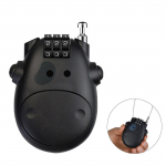 Mootorratta kiivri lukk teleskoop terasest sisset&otilde;mmatav trosslukk vargusvastane turvalukk reisipagasi jaoks one size must