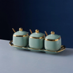 Kerge luksuslik keraamiline maitseainepurk maitseainekarp K&ouml;&ouml;gitarbed maitseainepurk soolaloksutaja maitseainepurk