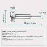 1 tk Puidut&ouml;&ouml;tlemise auguavaja Lame tiivapuur K&auml;sipuur H&otilde;&otilde;rits puur Puit Puitplaat Plastikust puidut&ouml;&ouml;tlemissulamist auguavaja Drill head-30mm