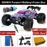 Uus kiire maastikus&otilde;idu 4WD RC auto 50KM/H v&otilde;i 80KM/H &uuml;liharjadeta kiirraadio 4x4 maastikus&otilde;iduk &uuml;likiire triiviga v&otilde;idus&otilde;iduauto 50KM/H lilla
