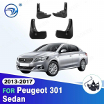 4tk Auto eesmised tagumised poritiibad Pritsmekaitsed Porilapid Porilauad Peugeot 301 Sedaan 2013 2014 2015 2016 2017 Porilapid 4PCS