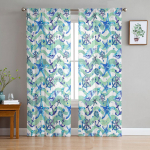 Ocean Starfish Anchor Marine Life Sheer Voile Aken Kardinad T&uuml;llkardinad Elutuba R&otilde;du Kaunistus kardinad 135W x 114H(cm)