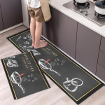 Moodne lihtne p&otilde;hjamaises stiilis k&ouml;&ouml;gip&otilde;randamatt majapidamisvaip pika ribaga uksematt Moodne kodukaunistus 40cmx60cm 40cmx120cm gray
