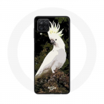 Samsung Galaxy A12 &uuml;mbris valged kakaduud papagoid puu otsas