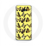 &Uuml;mbris Samsung Galaxy A3 2016 Butterflies kollase taustaga