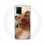 Coque pour Vivo Y21s 2021 / Y21 2021 American Pit Bull Terrier Marron