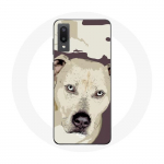 Valge &uuml;mbris Samsung Galaxy A02 Pitbull Dog jaoks