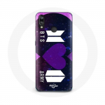 Coque pour Huawei P20 Lite Bangtan Sonyeondan Logo BTS Et Logo ARMY I Purple You