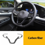 For Volkswagen VW Golf 8 MK8   2022 Car Steering wheel Button frame Cover Trims Car Styling Interior Accessories Carbon Fiber