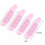 4 tk naturaalne kohev juukseklamber lokkis plastist iseseisev juuksejuure kohev klamber