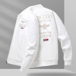 Meeste kevad- ja s&uuml;gise piloodijakk Tikitud pesapallijope mantel suur vabaaja jope 5XL