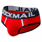 P&uuml;ksid JOCKMAIL Puuvillast kontrastset v&auml;rvi disainiga meeste aluspesu M punane