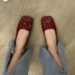 Naised Lakknahast Paadikingad Kikilips Lamedad Kingad Naine Balletikorterid Valge Must Kevad S&uuml;gis 35 beež