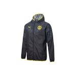 Puma Borussia Dortmund Jalgpalli T&auml;is-t&otilde;mblukuga Slim-fit Jakk Meestele &Uuml;ler&otilde;ivad Must 758585-02 XS