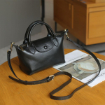 Mini ehtsast nahast naiste &otilde;lakotid Lehma nahast rahakott Crossbody kott Vintage v&auml;ike k&auml;ekott Pelmeenide kotid must