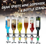 6 pudelit baari veinihoidja kaadrid, alus masina seinakonsool Seinale kinnitatav veinijookide jaotur