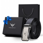 Emperor Paul Meeste nahast rihm ehtsast nahast mood, puhtast veisenahast rihm vabaaja meeste &auml;riline automaatne pandlaga p&uuml;ksirihm 110cm