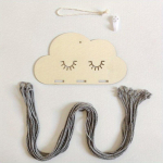 Nordic Home Decor Puidust juukseklambri hoidik Seinale riputatav Decor Juuksen&otilde;el Juuksepael Hoiu ripatsite Korraldaja Magamistoa k&auml;sit&ouml;&ouml;kaunistus 1Set A