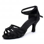 Naiste Tango Ballroom Latin Waltz Dance Girls Party Kingad k&otilde;rge kontsaga 7 cm 34 pruun