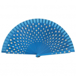 Kokkupandav ventilaator Kahepoolne Ilus Hispaania Stiilis K&auml;sitsi maalitud Antiikkaunistus Mitmev&auml;rviline Dot Print Tantsiv ventilaator Koduvarustus