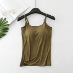 Modaalne naissoost suur, ilma terasr&otilde;ngata, integreeritud viies&otilde;rmeline rinnapadi, Camisole p&otilde;hjaga &otilde;huke mitmev&auml;rviline s&auml;rk L tumehall v&auml;rv