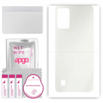 apgo MATTE Protective Skin Sticker for the back compatible with ZTE Blade A52 Lite, Wrap Film, Hydrogel Film, Flexible, Soft TPU with positioning laye