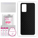 apgo Protective Skin Sticker for the back compatible with Oppo A55, Wrap Film, Foil, Vinyl - Pattern Carbon Black