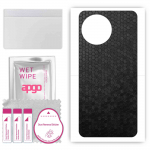 apgo Protective Skin Sticker for the back compatible with Realme Narzo 60x, Wrap Film, Foil, Vinyl - Pattern Black Honeycomb
