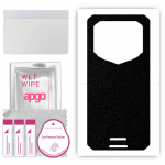 apgo Protective Skin Sticker for the back compatible with Oukitel WP15, Wrap Film, Foil, Vinyl - Pattern Matte Black