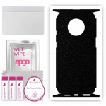 apgo Protective Skin Sticker for the back+sides compatible with OnePlus 7T, Full Wrap Film, Foil, Vinyl - Pattern Matte Black