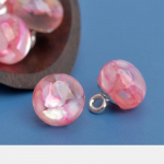 10 t&uuml;kki &uuml;mmargused vaigun&ouml;&ouml;bid, v&auml;rvilised litrid, 10 mm v&auml;ikesed ilusad &uuml;mmargused varren&ouml;&ouml;bid Cheongsami tarvikud 10mm roosa punane v&auml;rv