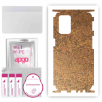 apgo Protective Skin Sticker for the back+sides compatible with Oppo A54 (2021), Full Wrap Film, Foil, Vinyl - Pattern Rusty Copper