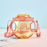 450 ml s&otilde;&otilde;rikukujuline tass lastele helendav plastikust joogiveepudel &otilde;lgedega multifilmi pihustipudel lastele v&auml;litingimustes 450ml