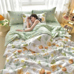 Lihtne kaasaegne &otilde;hukonditsioneer &otilde;huke tekk suvine tekk puuvillane kohev ruuduline tekk voodil, mugav tekk quilt180x200cm